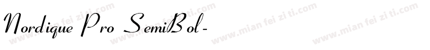 Nordique Pro SemiBol字体转换